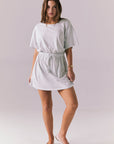 Dixie Light Heather Grey Mini Dress Womens chaserbrand