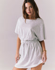 Dixie Light Heather Grey Mini Dress Womens chaserbrand