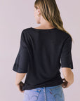Shea Black Tee Womens chaserbrand