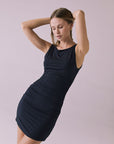 Mila Licorice Black Mini Dress Womens chaserbrand