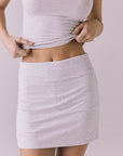 Rue Light Heather Gray Skort Womens chaserbrand