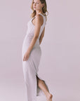 Bliss Light Heather Gray Midi Dress Womens chaserbrand