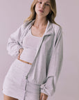 Mccartneyyy Light Heather Gray Zip Up Womens chaserbrand