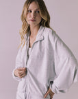 Mccartneyyy Light Heather Gray Zip Up Womens chaserbrand