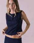 Vila Navy Tank Womens chaserbrand