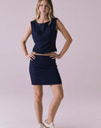 Ibiza Navy Mini Skirt Womens chaserbrand