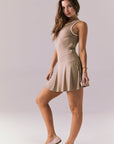 Myrina Iced Coffee Mini Dress Womens chaserbrand