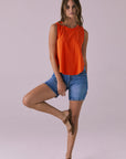Flouncy Neon Flare Muscle Tank Womens chaserbrand