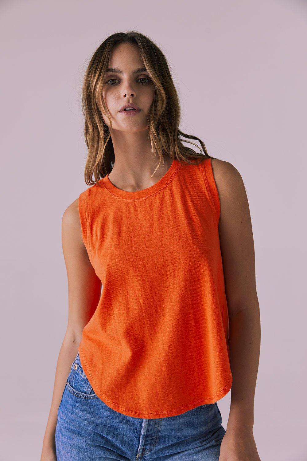 Flouncy Neon Flare Muscle Tank Womens chaserbrand