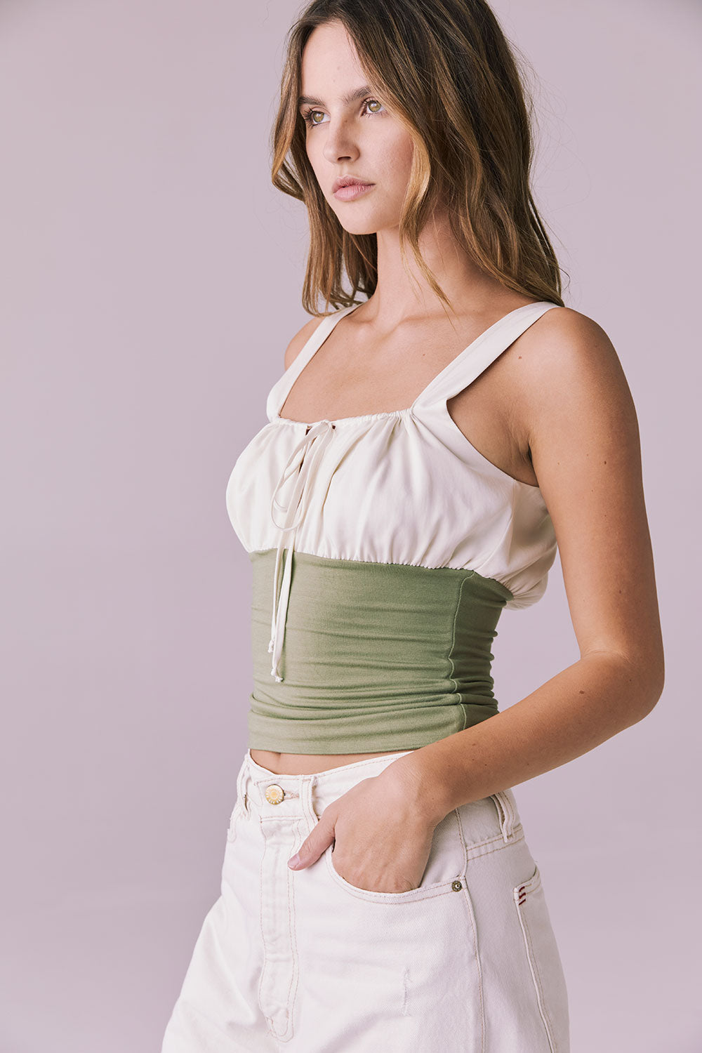 Nancy Meadow Green Tank Womens chaserbrand