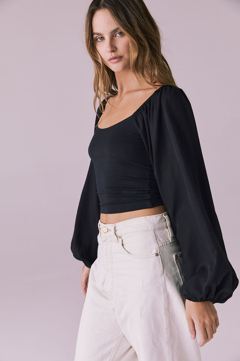 Eddy Licorice Black Blouse Womens chaserbrand