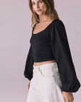 Eddy Licorice Black Blouse Womens chaserbrand