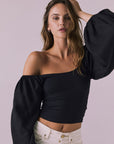 Eddy Licorice Black Blouse Womens chaserbrand