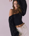 Eddy Licorice Black Blouse Womens chaserbrand