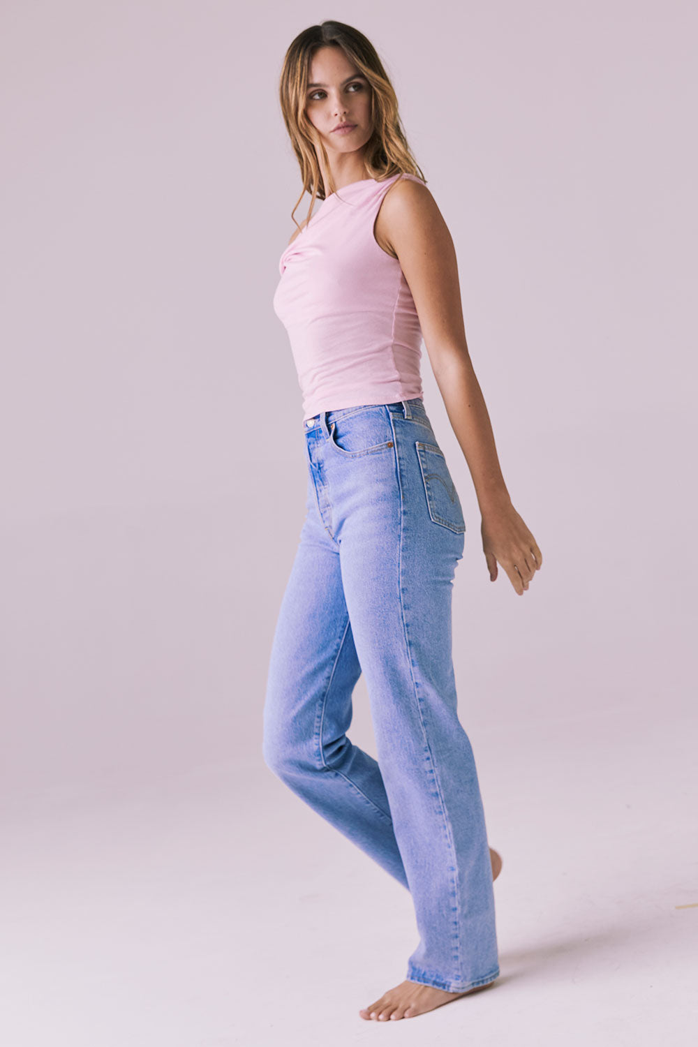 Roxanne Nose Pink Tank Womens chaserbrand