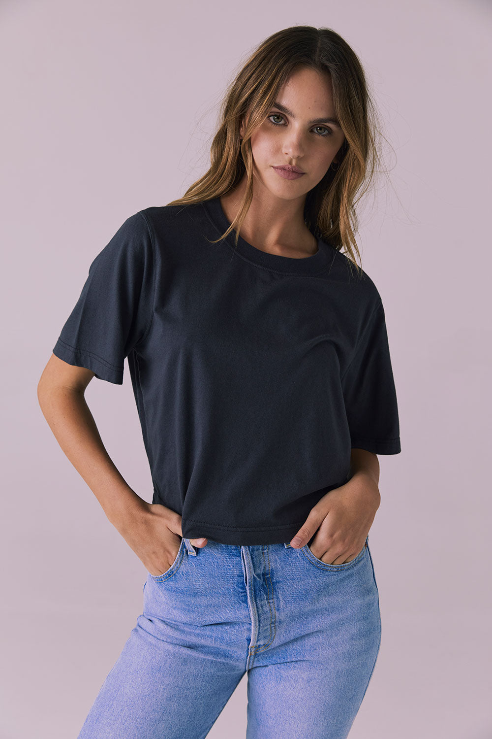 Beau Licorice Black Tee Womens chaserbrand