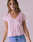 Gator V Nose Pink Neck Tee Womens chaserbrand