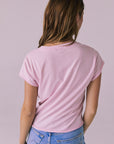 Gator V Nose Pink Neck Tee Womens chaserbrand