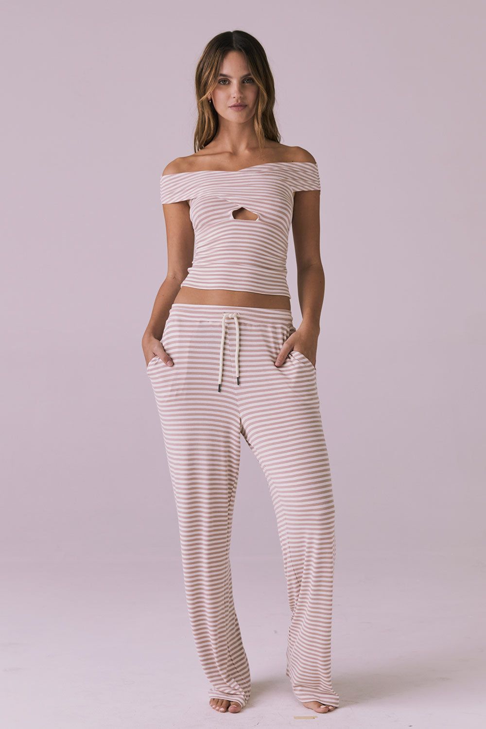 Kimpton Khaki Stripe Tank Womens chaserbrand