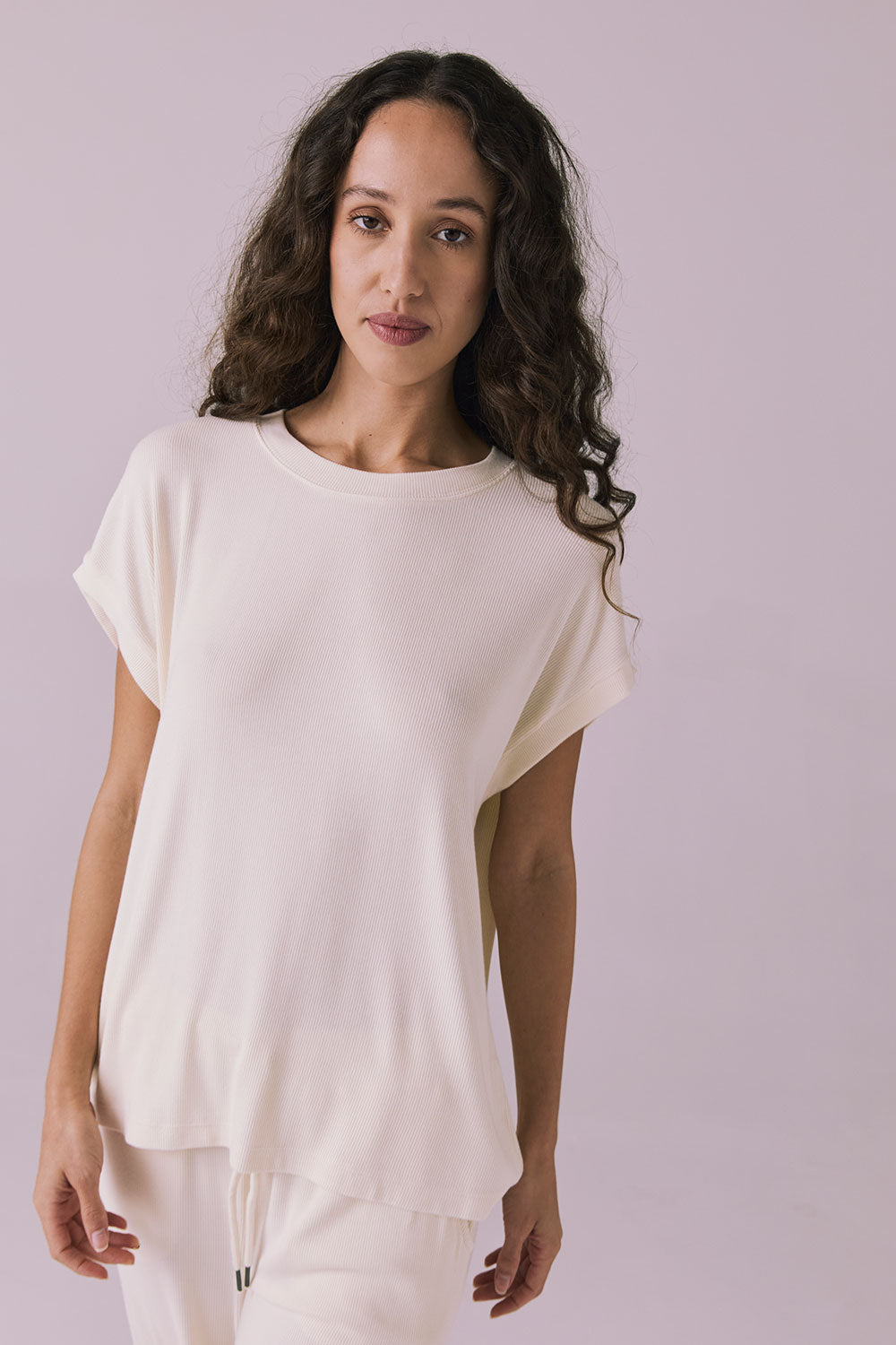 Audrey Starry White Tee Womens chaserbrand