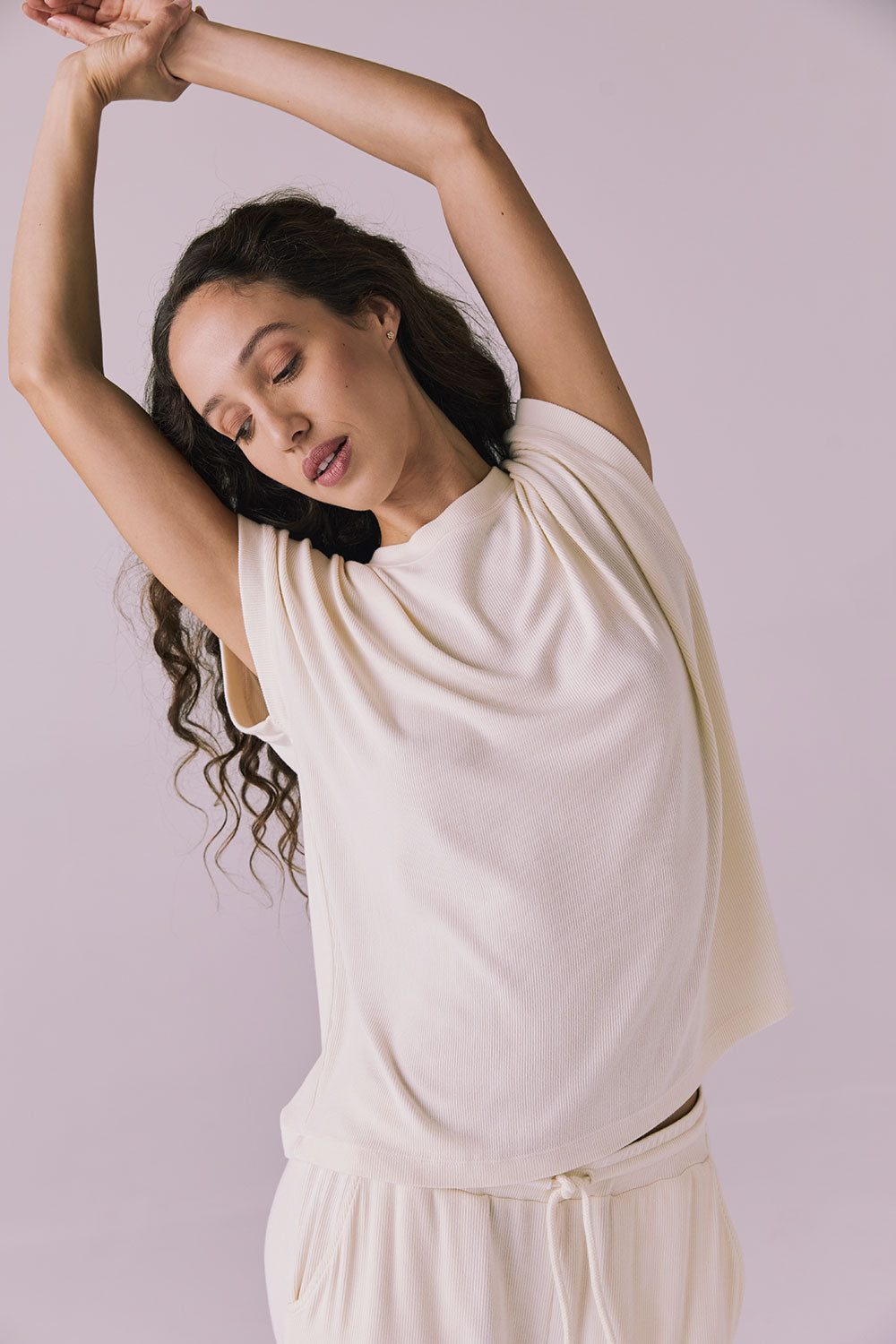 Audrey Starry White Tee Womens chaserbrand