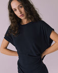 Audrey Licorice Black Tee Womens chaserbrand