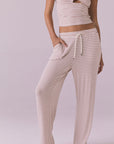 Sandyy Khaki Stripe Trouser Womens chaserbrand