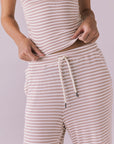Sandyy Khaki Stripe Trouser Womens chaserbrand