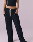 Sandyy Licorice Black Trouser Womens chaserbrand