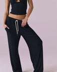 Sandyy Licorice Black Trouser Womens chaserbrand