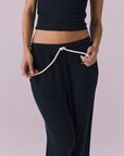 Sandyy Licorice Black Trouser Womens chaserbrand