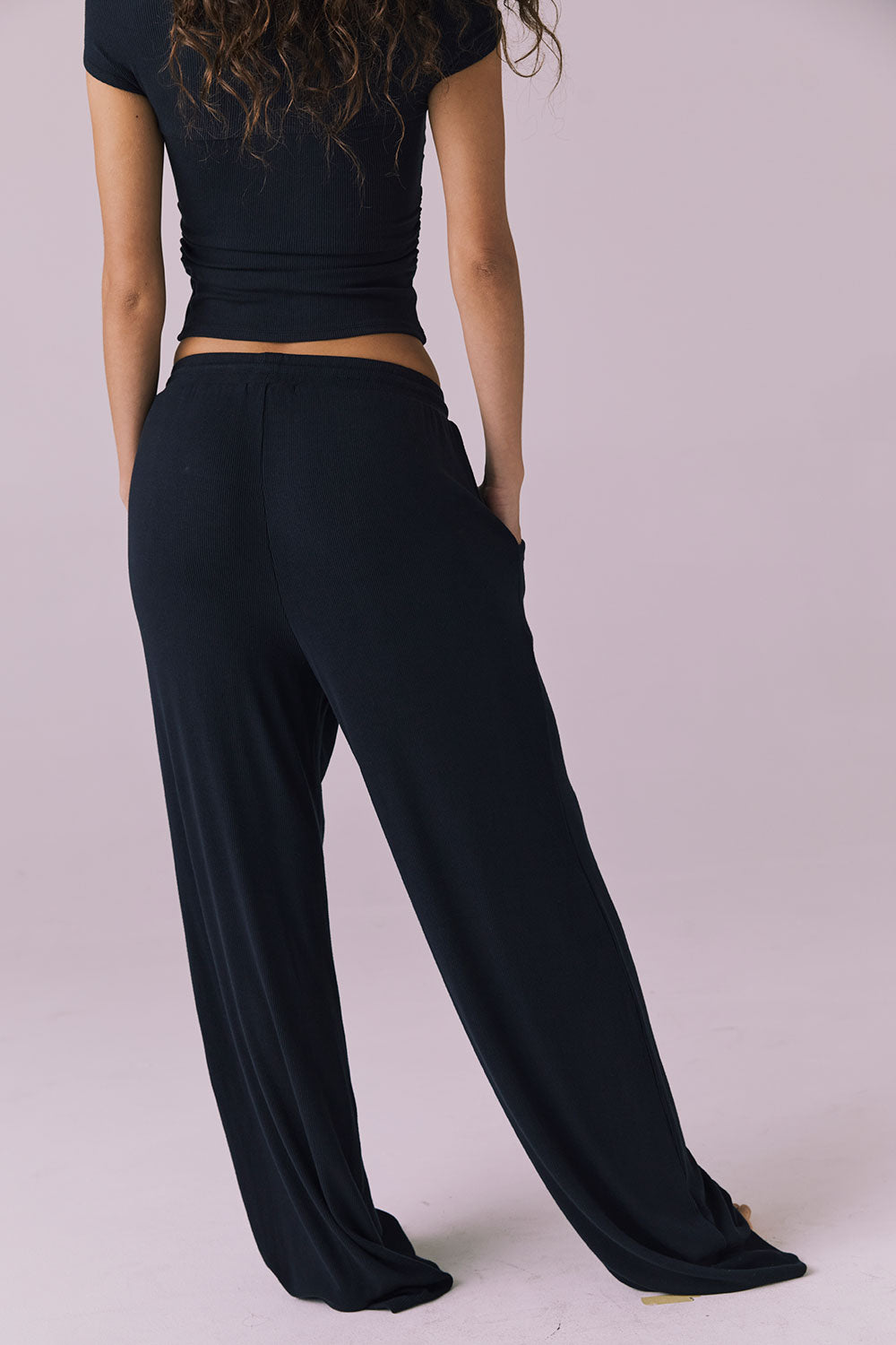 Sandyy Licorice Black Trouser Womens chaserbrand