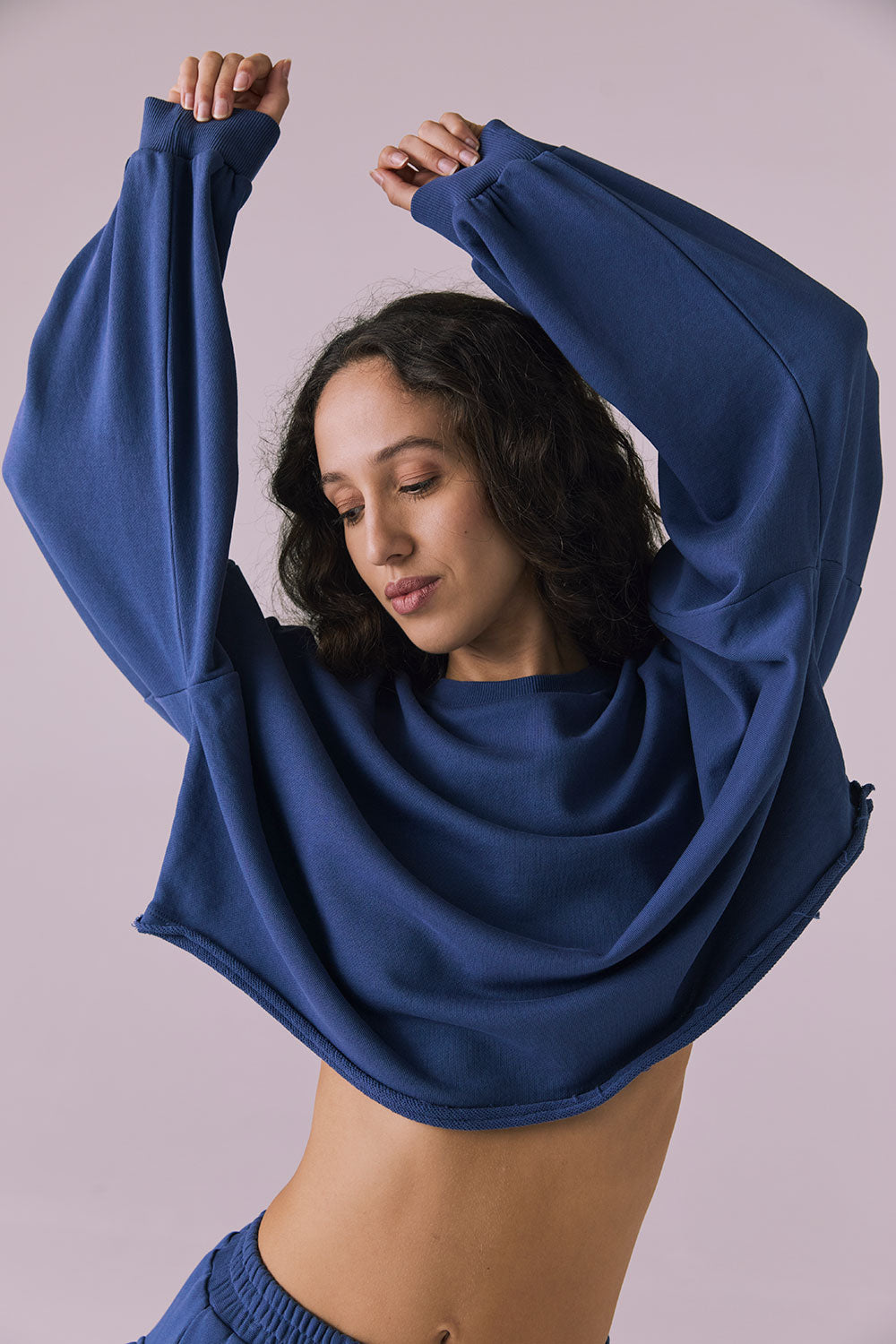 Eliza Crop Honest Indigo Pullover Womens chaserbrand