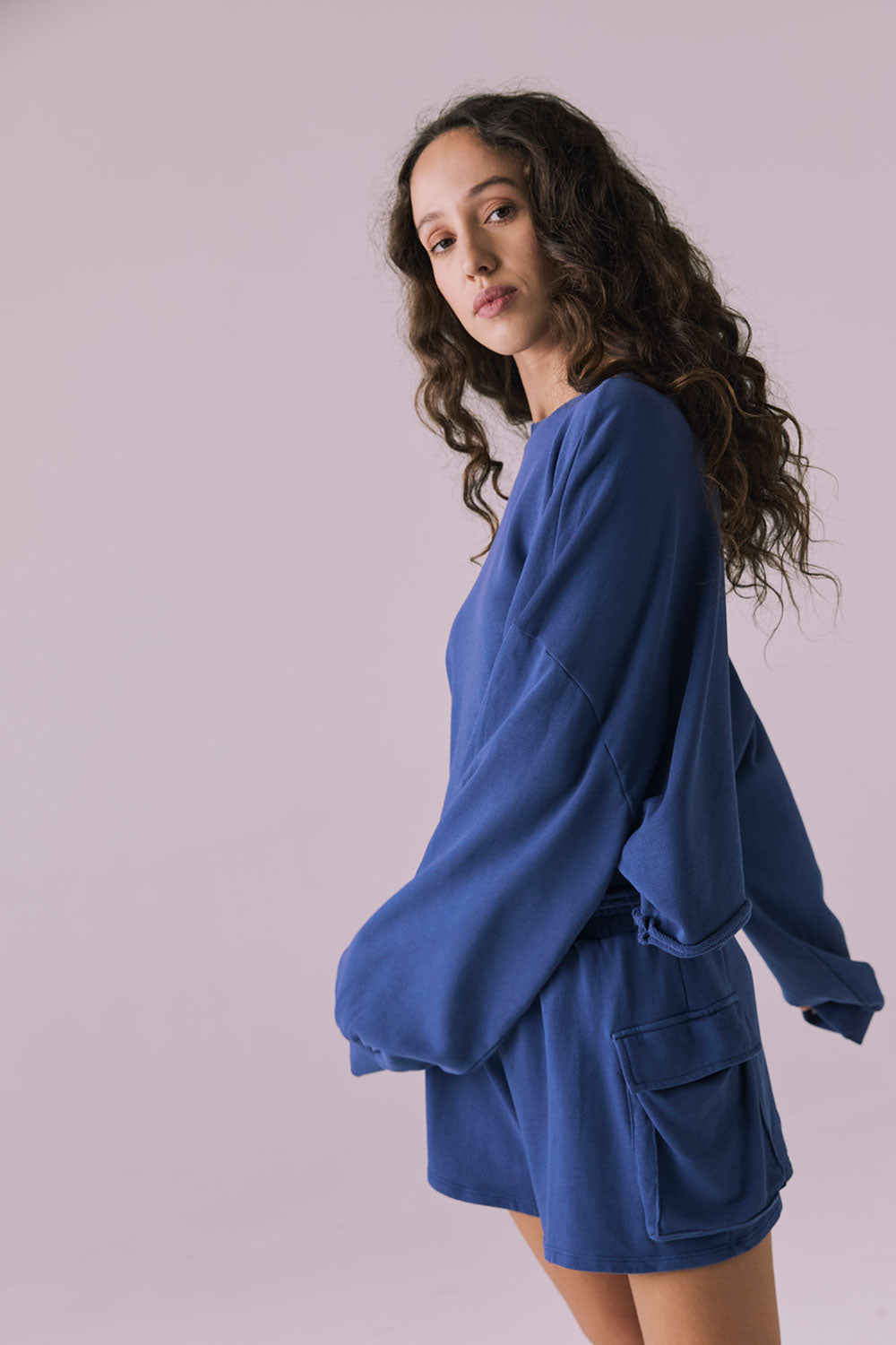 Eliza Crop Honest Indigo Pullover Womens chaserbrand