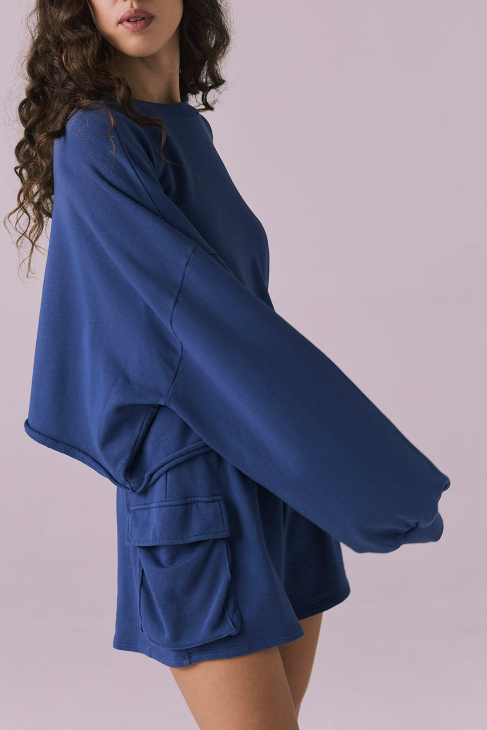 Eliza Crop Honest Indigo Pullover Womens chaserbrand