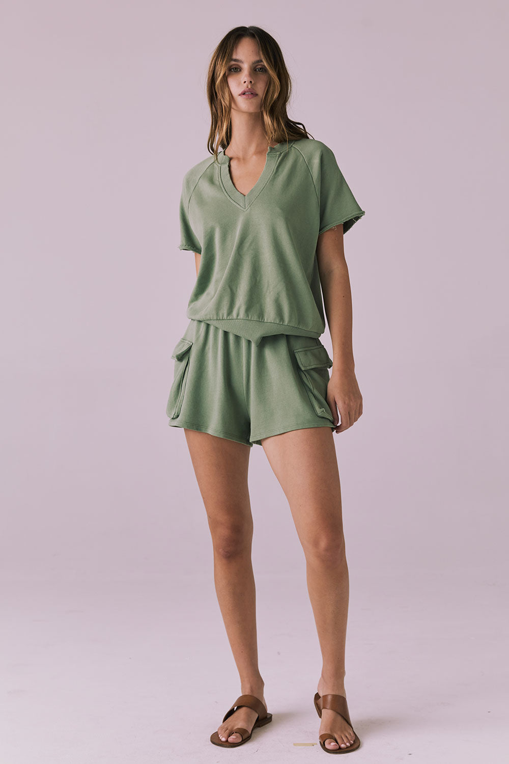 Rileyy Meadow Green Shorts Womens chaserbrand