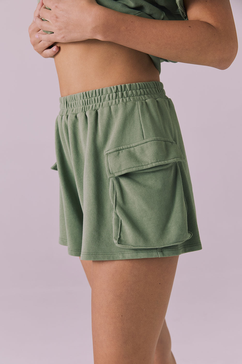 Rileyy Meadow Green Shorts Womens chaserbrand