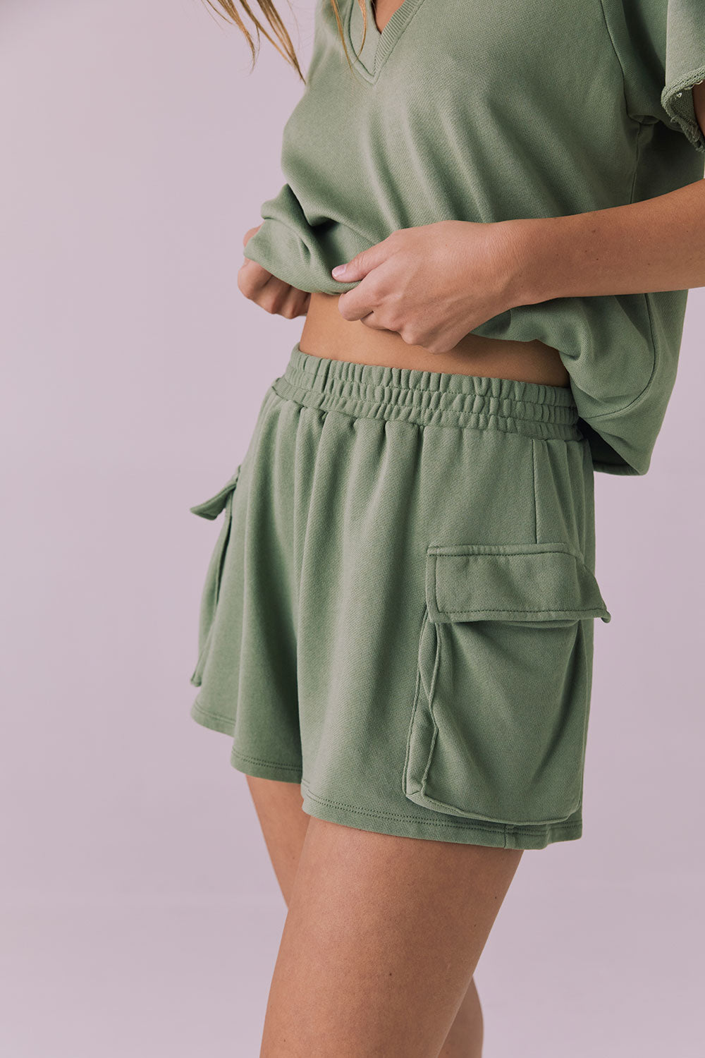 Rileyy Meadow Green Shorts Womens chaserbrand