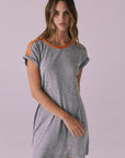 T-Shirt Streaky Grey Mini Dress Womens chaserbrand