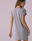 T-Shirt Streaky Grey Mini Dress Womens chaserbrand