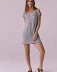 T-Shirt Streaky Grey Mini Dress Womens chaserbrand