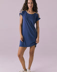 T-Shirt Honest Indigo Mini Dress Womens chaserbrand