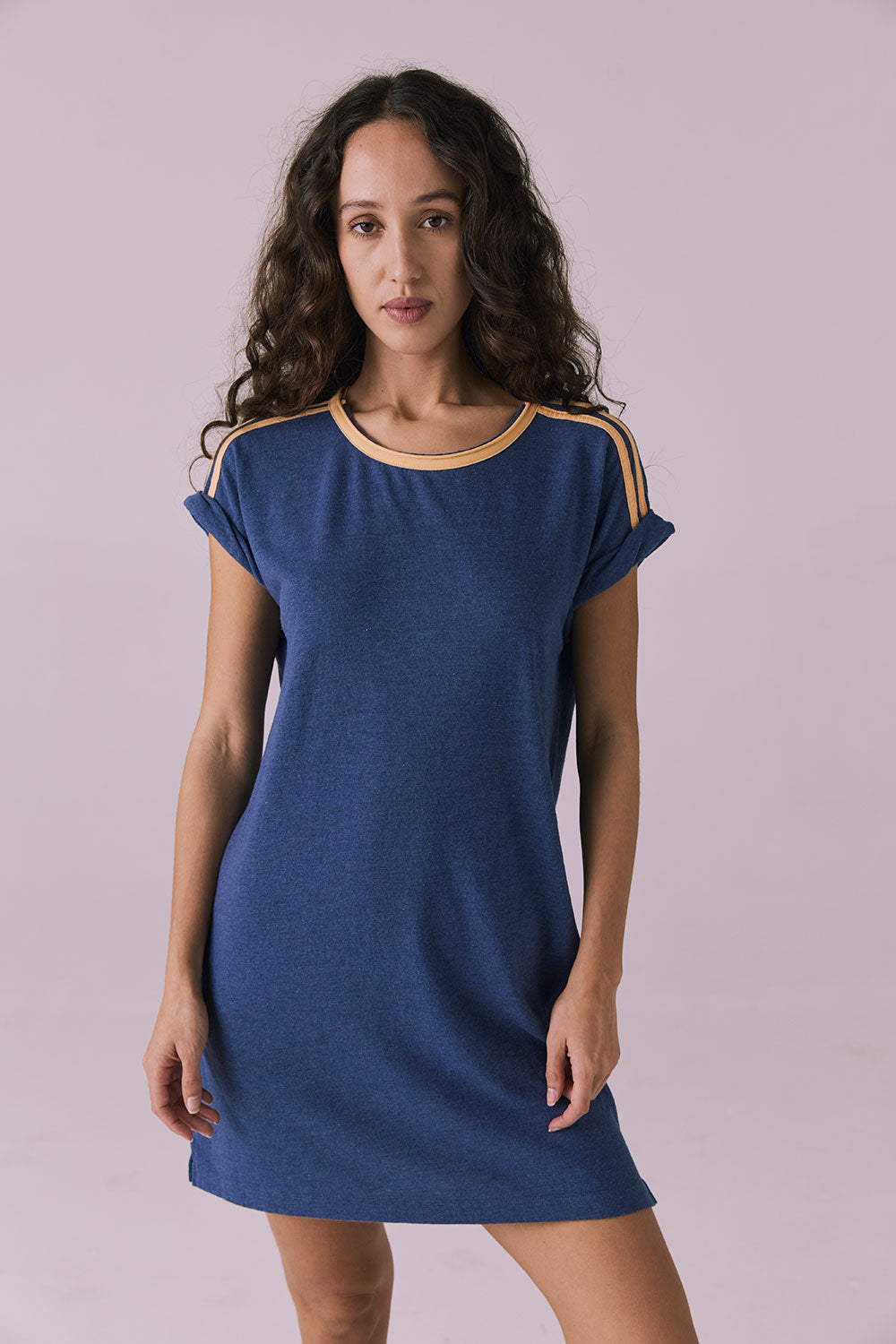 T-Shirt Honest Indigo Mini Dress Womens chaserbrand