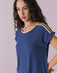 T-Shirt Honest Indigo Mini Dress Womens chaserbrand