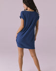 T-Shirt Honest Indigo Mini Dress Womens chaserbrand