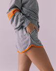 Taylorr Streaky Grey Shorts Womens chaserbrand