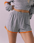 Taylorr Streaky Grey Shorts Womens chaserbrand