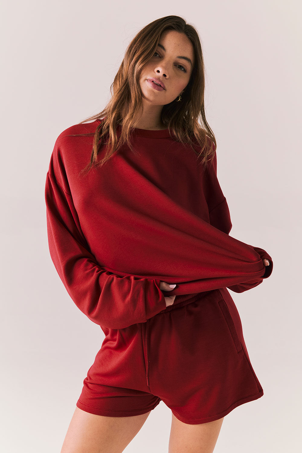 Cornell Carmine Red Pullover