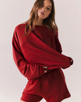Cornell Carmine Red Pullover