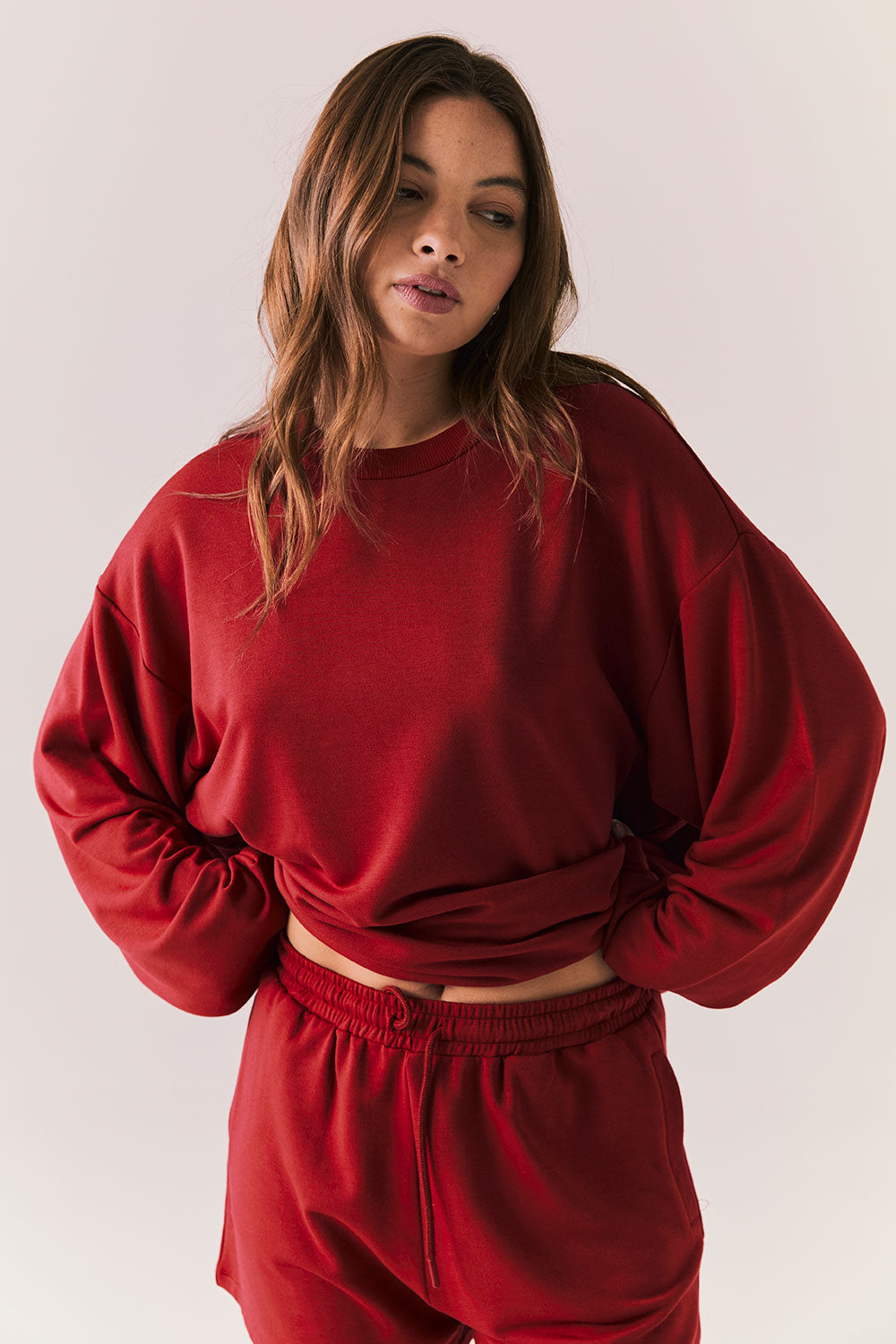 Cornell Carmine Red Pullover